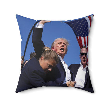 Trump’s Iconic Moment Polyester Square Pillow