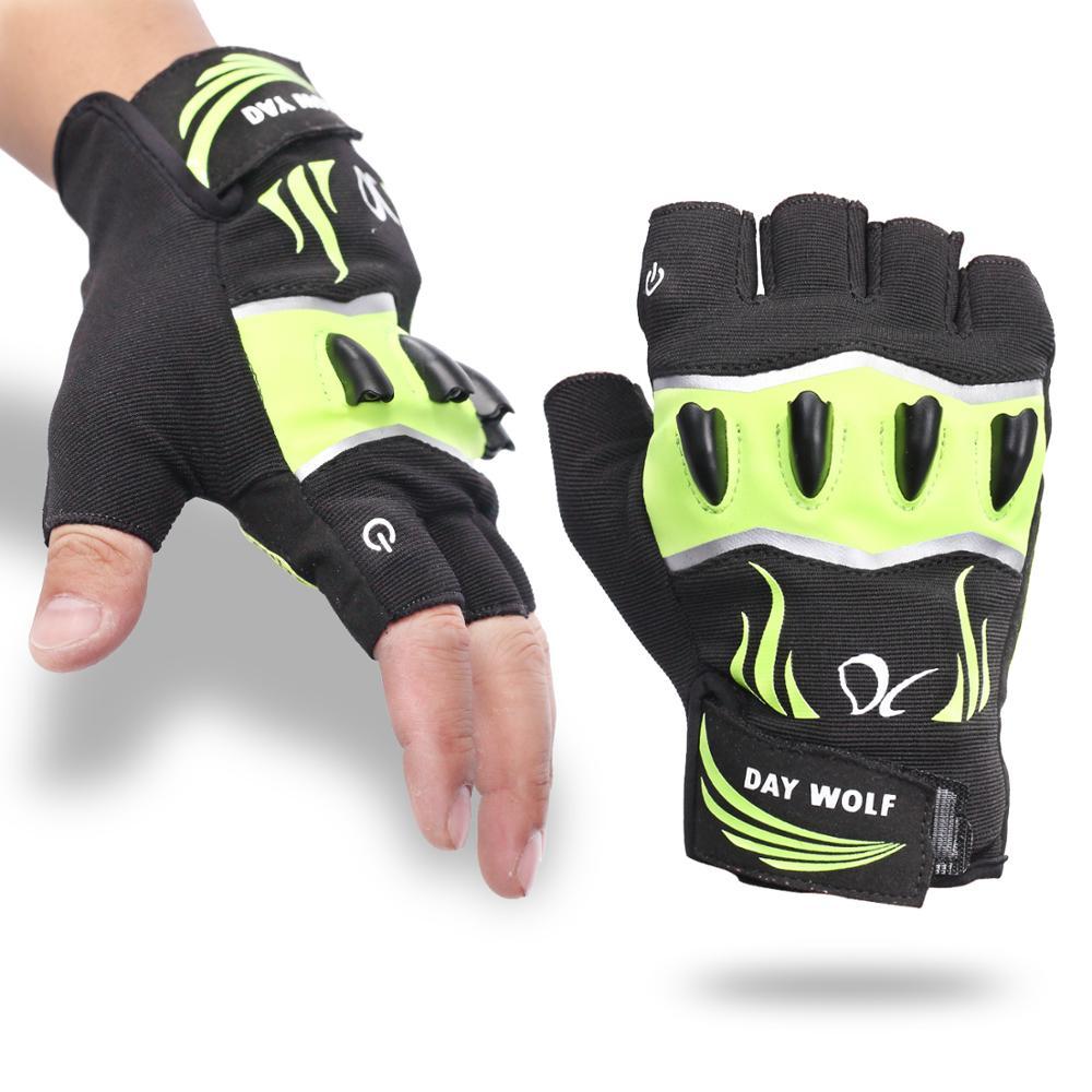 Fingerless Outdoor Sports Bike Lighting Gloves