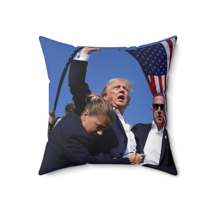 Trump’s Iconic Moment Polyester Square Pillow