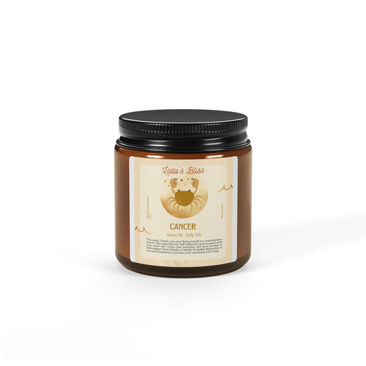 Scented Soy Candle (Multi-Size, Amber Jar)