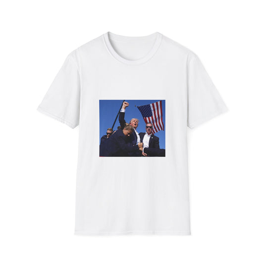 Copy of Trump’s Iconic moment /Unisex Softstyle T-Shirt