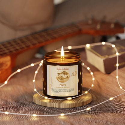 Scented Soy Candle (Multi-Size, Amber Jar)