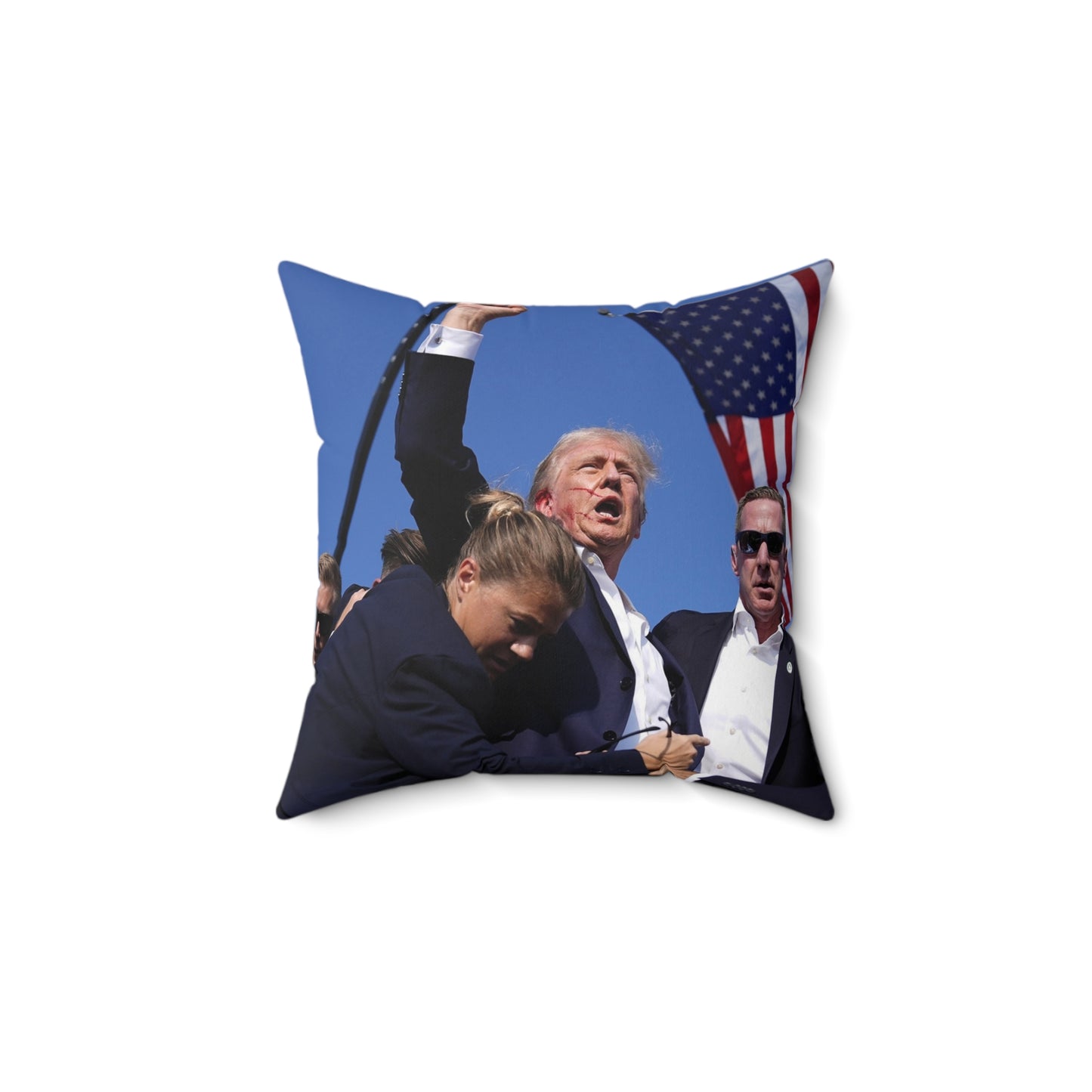 Trump’s Iconic Moment Polyester Square Pillow